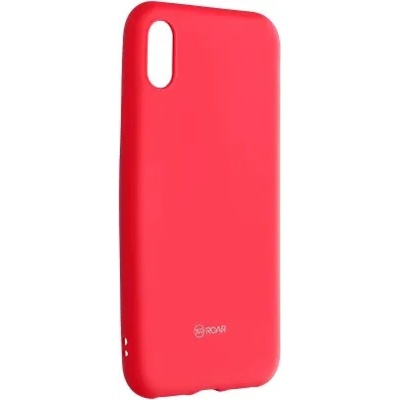 Apple Силиконов калъф кейс Jelly Roar Colorful за iPhone XS / iPhone X, Hot Pink