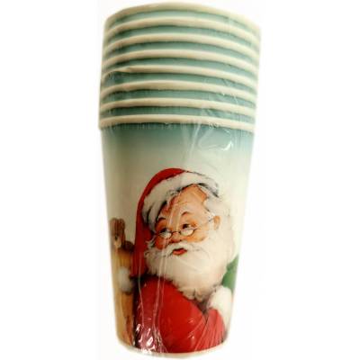 Huizhou Haiswei Daily Necessities Co., Ltd. Perla Fiesta Papierové poháre 200ml vianočné