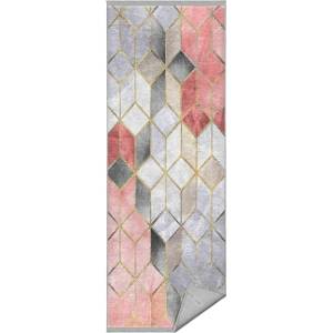 Mila Home Сиво-розов миещ се килим 80x200 cm - Mila Home (HKG-MMN-HG-207-80x200)