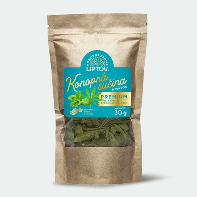 Konopná farma Liptov Konopná sušina s mätou čaj PREMIUM 30 g