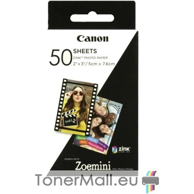 Canon Фотохартия Canon ZINK Paper ZP-2030-50S, 50 sheets for Zoemini, 3215C002AB
