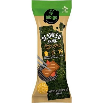 BIBIGO Snack z morských rias BBQ 4 g