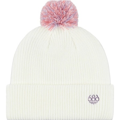 686 Mix Pom beanie white