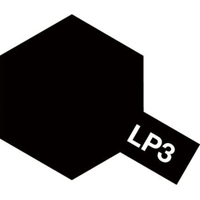 Tamiya Farba Lacquer LP-3 Matt Black 10 ml