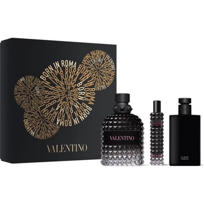 Valentino Uomo Born In Roma EDT 100 ml + EDT 15 ml + sprchový gél 100 ml darčeková sada