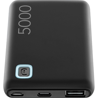 Cellularline Външна батерия Cellularline Power Bank Essence 5000, Цвят Черен (PBESSENCE5000K)