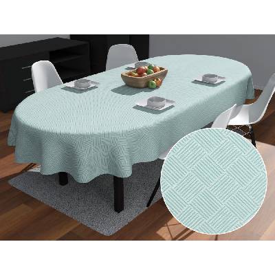 Biante Teflónový oválny obrus Milano TF-050 - svetlo mentolový 50x100 cm