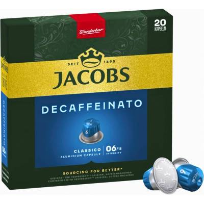 Douwe Egberts Jacobs Decaffeinato 6 Lungo безкофеинови капсули за Nespresso® 20 бр