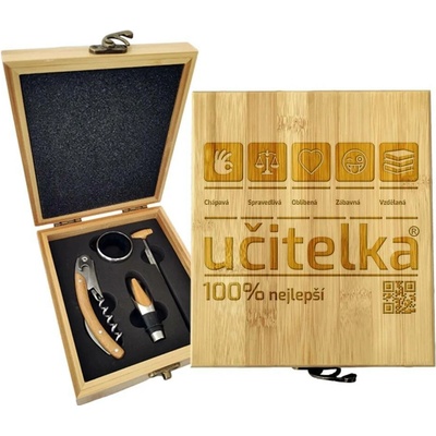 Sablio Dárková sada na víno Učitelka: 147×168×49 mm