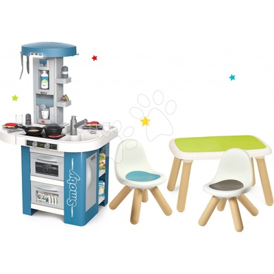 Smoby Set kuchynka s technickým vybavením Tech Edition elektronická so stolom a dvoma stoličkami