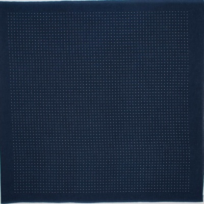 Hana-Fukin sashiko utěrka 33 × 33 cm s předtištěnou mřížkou pro hitomezashi, indigo