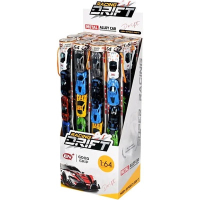 Метални колички 1: 64 /12 колички в цилиндър микс/ (К761597)