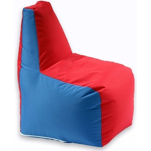 PUFRELAX Пуф, стол за деца 2-8 г. , 100л. Sunlounger Junior - Panama From Red to Blue, Водоустойчив, Перящ се калъф, Пълнеж от Полистиролни перли, 8262 (PUF-G-SJ-PEX-RLU) - topmall