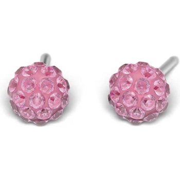 STUDEX Сребърни обеци Studex Fireball Роза, 4.5 мм, 7522-0310