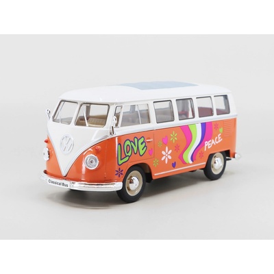 Welly Volkswagen T1 Minibus 1963 oranžový 1:24