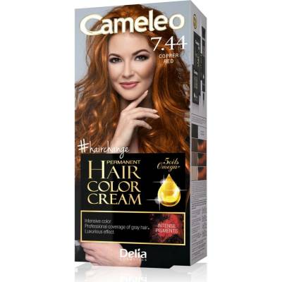 Delia Cameleo barva na vlasy 7.44 měděná červená