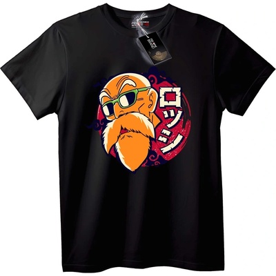 NOONEBRAND Тениска Майстор Роши Dragon Ball - M, Black
