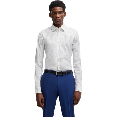 HUGO BOSS Риза с дълъг ръкав Boss Men's Joe Kent Long Sleeve Oxford Shirt - Light/Pstl Blue