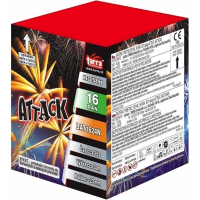 Tarra pyrotechnik Ohňostroj ATTACK 16 ran