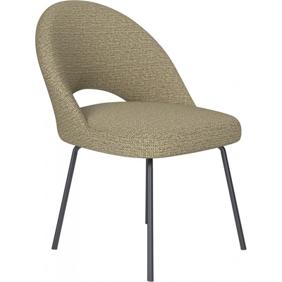 White Label Living Mick kovová zelený látkový potah