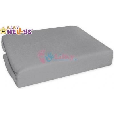Baby Nellys froté plachta sivé 60x120