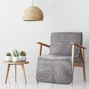 Eurofirany přehoz na křeslo LUIZ 5 STRIEBORNÝ 70 x 160 cm