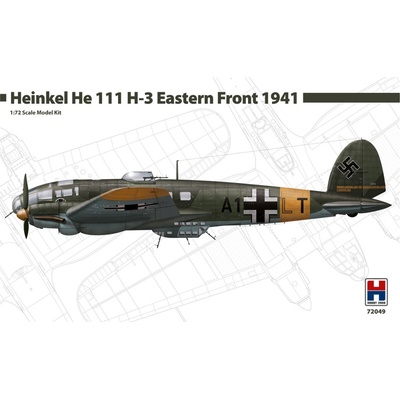 HASEGAWA Hobby 2000 Heinkel He-111 H-3 Eastern Front 1941 + Cartograf 1:72