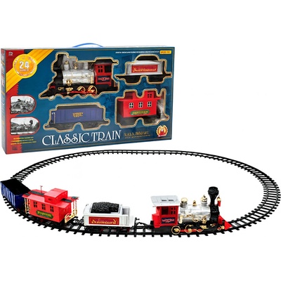 EmonaMall Детски пушещ влак с релси EmonaMall - Код W5684 (W5684-100395405-6961003954056)