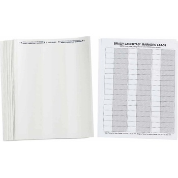 Brady LAT-59-361-2.5 / 089404, LaserTab Laser Printable Labels, 15.24 mm x 66.04 mm (89404)