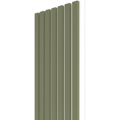 Wall Concept akustický panel Oliva, biely filc + MDF, 2750 x 285 x 21 mm 0,78m²