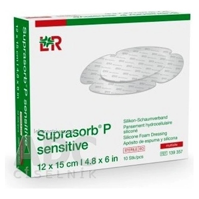 Suprasorb P Sensitive silikónový penový obväz Multisite 12 x 15 cm 10 ks