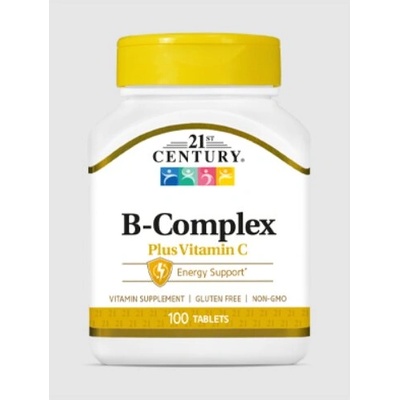 21st Century B Complex Plus Vitamin C - B Комплекс | 100 tabs (9083)