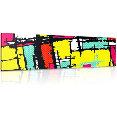 Obraz mladistvý pop-art - 120x40