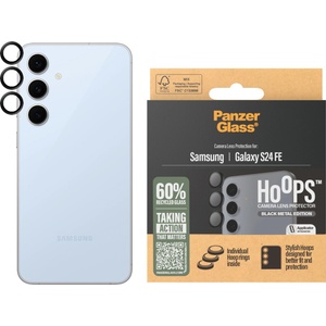 Panzer Стъклен протектор за камера PanzerGlass Hoops за Samsung Galaxy S24 FE - Черен