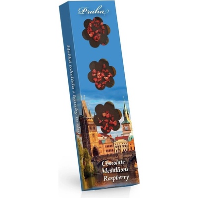 Trianon hořké čokoládové medailonky Malina - Praha 60 g