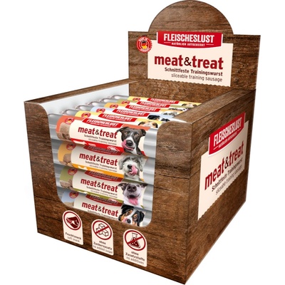 meat & treat Fleischeslust 33 ks míchané balení I 5 druhů 33 x 80 g