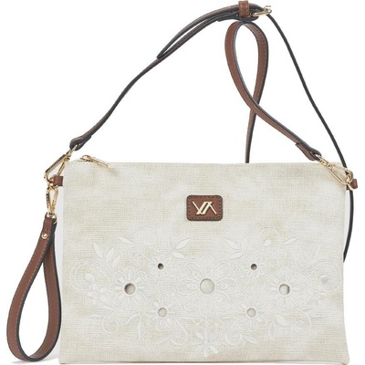 Verde dámská crossbody kabelka 16-8607 ivory