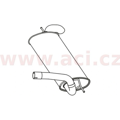 Zadní tlumič výfuku FENNO/IMASAF ACI V P23037