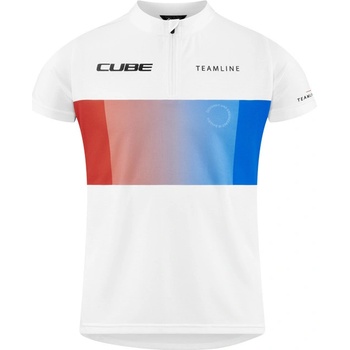 Cube Teamline Jersey Rookie Short Sleeve white blue red