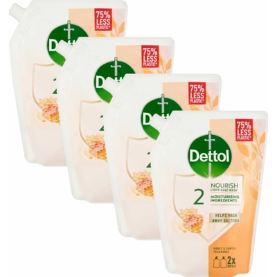 Dettol tekuté mydlo náhradná náplň med 4 x 500 ml