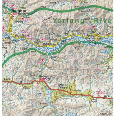 Tibet 1:400t trekkingová mapa TQ