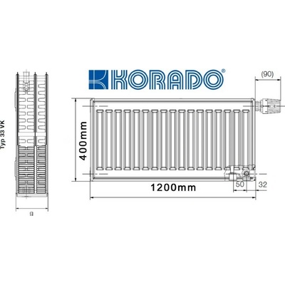 Korado VK33 400 x 1200
