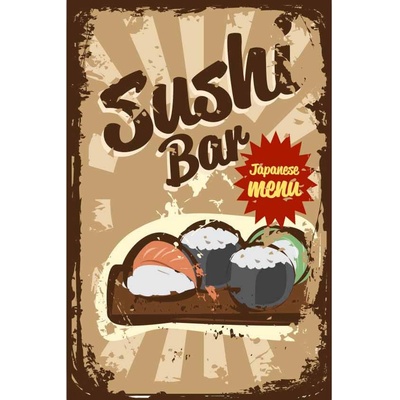 Ceduľa Restaurant Menu Sushi Bar