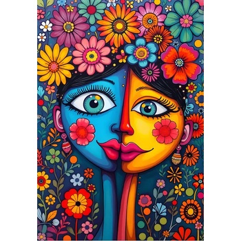 Alipson Puzzle - Puzzle Blumen Duo - 1 000 piese