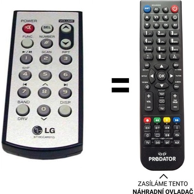 Dálkový ovladač Predátor LG 6710CCAR01G – Hledejceny.cz