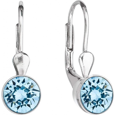 Pavona visací s krystaly Swarovski kulaté 31112.3 modré