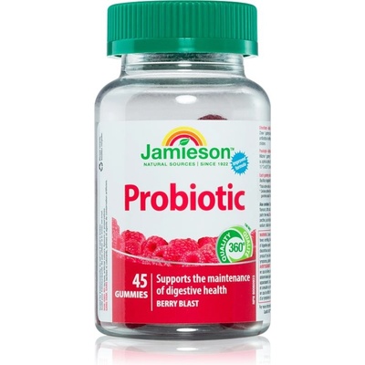 Jamieson Probiotic pastilky pro podporu trávení Raspberry 45 ks