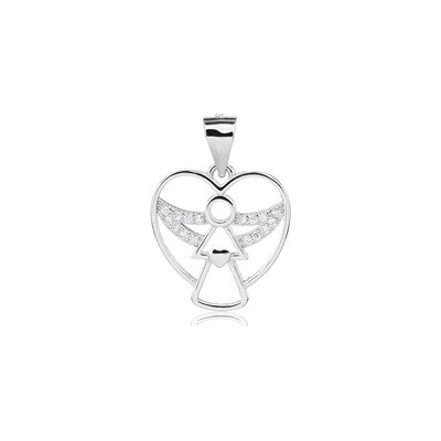 Nubis Stříbrný přívěsek andílek NB 4537