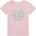 GUESS Тениска в розов цвят с къс ръкав за мини момиче със сребрист надпис Guess