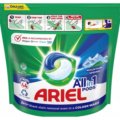 Ariel All in1 Montain Spring tablety na pranie 44 PD